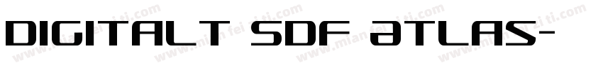 Digitalt SDF Atlas字体转换